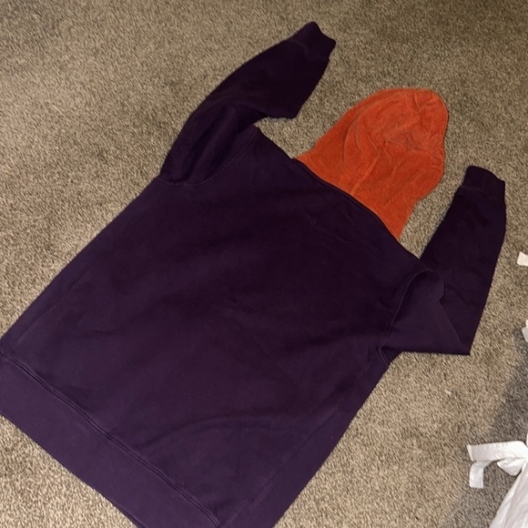 *RARE* OVO Corduroy Purple Hoodie Sweatshirt Dark Green Burnt Orange Owl White - Picture 6 of 8